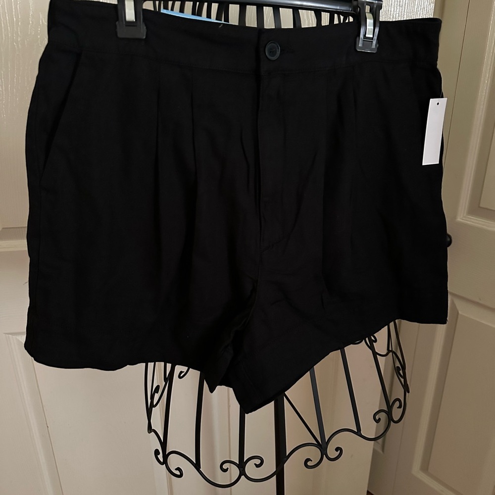 Joie High-Waisted Black Shorts